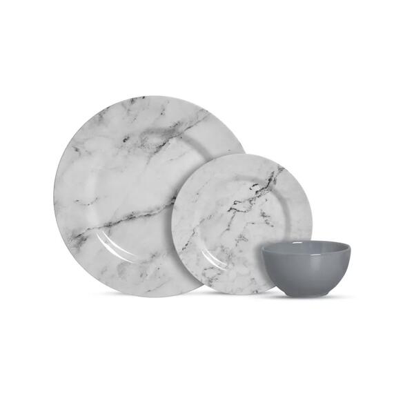 Aparelho De Jantar 12 Pçs Mármore Alleanza