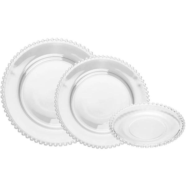 Aparelho De Jantar 12 Peças Pearl Wolff Cristal Para Servir M