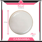 Aparelho De Jantar 16 Peças Cerâmica Caoba Bege