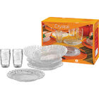 Aparelho De Jantar 16 Peças De Vidro Wheaton Crystal 2642