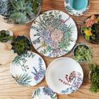 Aparelho De Jantar 20 Peças Ceramica Unni Bothanica - Oxford