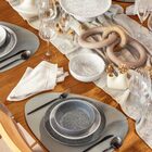 Aparelho De Jantar 20 Peças Flat Gray Oxford