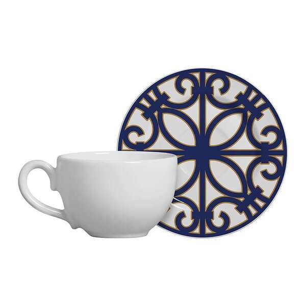 Aparelho De Jantar 20 Peças Macedônia Azul - Alleanza - Branco