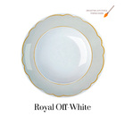 Aparelho De Jantar 20 Peças Porcelana Royal Off-white Germer