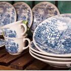 Aparelho De Jantar 30 Peças Cena Inglesa Oxford