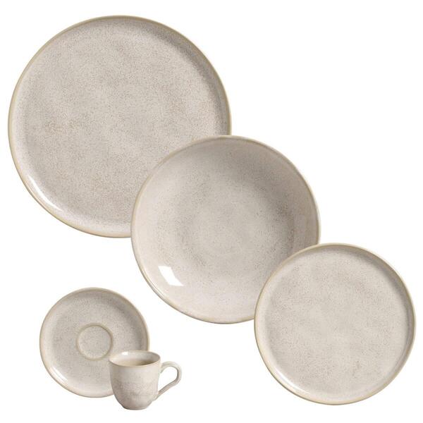 Aparelho De Jantar 30 Peças Cerâmica Porto Brasil Bio Latte J