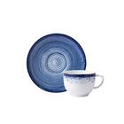 Aparelho De Jantar 30 Peças Esfera Azul Schmidt