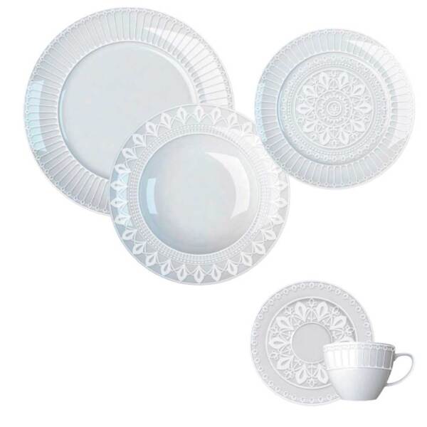 Aparelho De Jantar 30 Peças Porcelana Palace Germer
