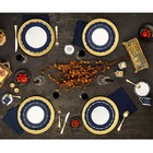 Aparelho De Jantar 30 Peças Royal Blue - Germer - Branco / Az