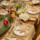 Aparelho De Jantar 30 Peças Unni Buque Tropical Oxford