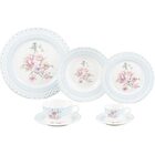 Aparelho De Jantar 42 Peças Blue Flowers - Wolff - Branco / A