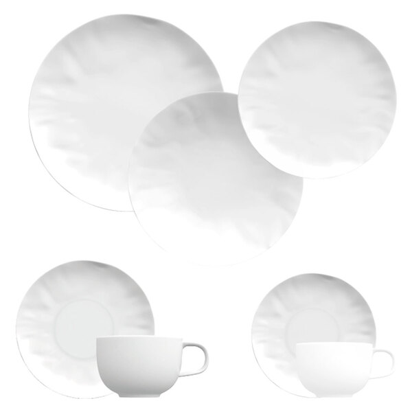 Aparelho De Jantar 42 Peças De Porcelana Germer Orgânico