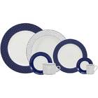 Aparelho De Jantar 42 Peças Maitê - Schmidt - Branco / Azul