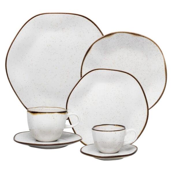 Aparelho De Jantar 42 Peças Ryo Maresia Oxford