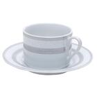 Aparelho De Jantar 42 Peças Silver Sky - Wolff - Branco / Cin