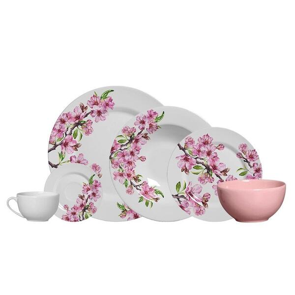 Aparelho De Jantar Alleanza Cerejeira 30 Peças