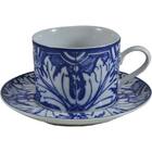 Aparelho De Jantar Azulejo 42 Peças - Schmidt - Branco / Azul