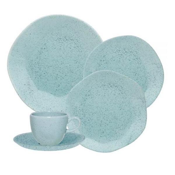 Aparelho De Jantar/chá 30 Peças Blue Bay Oxford Ra30-9507