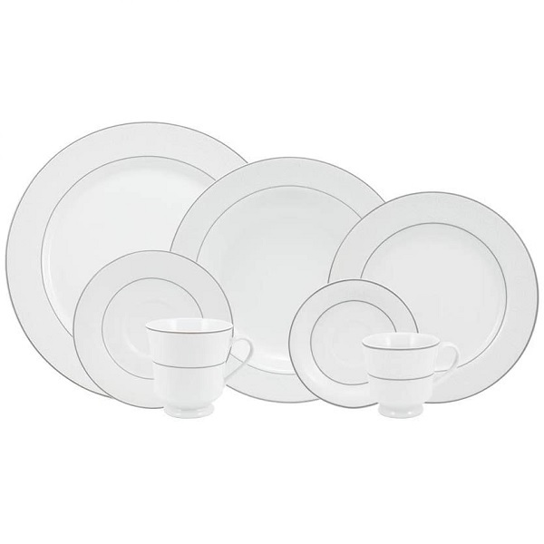 Aparelho De Jantar Cha Cafe 42 Peças Em Porcelana Schmidt