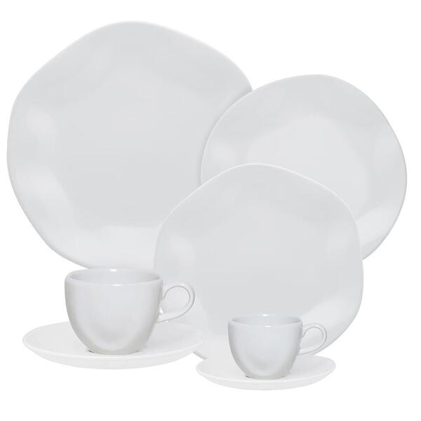 Aparelho De Jantar Chá E Café 42 Peças Ryo White