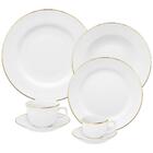 Aparelho De Jantar Chá E Café Porcelana 42 Pçs Sofia Filete O