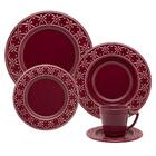 Aparelho De Jantar Chá Oxford Cerâmica Mendi Corvina 30 Peças