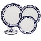 Aparelho De Jantar E Chá 20 Peças Porcelana Chess Oxford