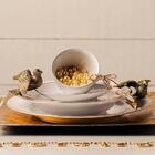 Aparelho De Jantar E Chá 30 Peças Flamingo Sofia 002742 Oxford