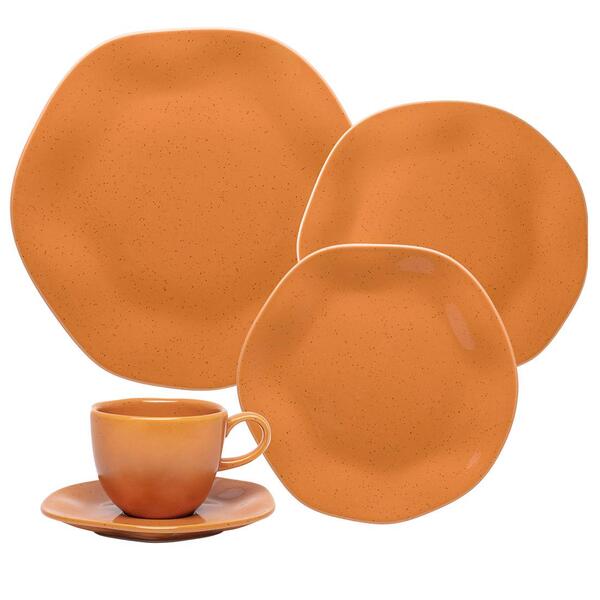 Aparelho De Jantar E Chá 30 Peças Ryo Papaya