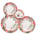 Aparelho De Jantar E Chá De Cerâmica Donna Jardim Tropical 20