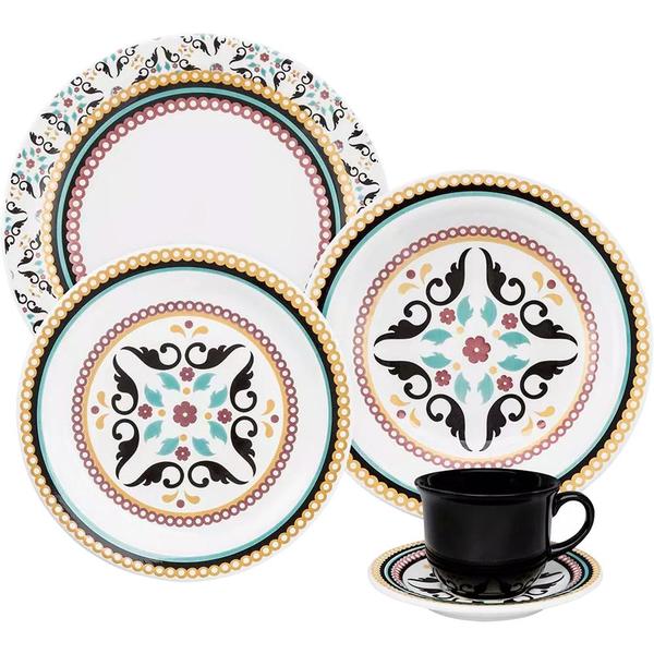 Aparelho De Jantar E Chá Floreal Luiza, 20pçs - J6136750