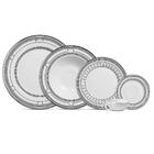 Aparelho De Jantar Elegance Filete Prata 20 Peças - Alleanza