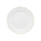 Aparelho De Jantar Em Porcelana E Filete Dourado (30 Peças)