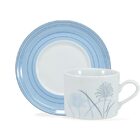 Aparelho De Jantar Karina 42 Peças - Schmidt - Branco / Azul