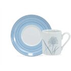 Aparelho De Jantar Karina 42 Peças - Schmidt - Branco / Azul