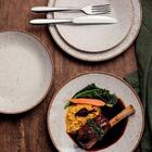 Aparelho De Jantar Porcelana Rústico Marrom Com 12 Peças - Tr