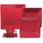 Aparelho De Jantar Quartier Red - 20 Peças - Oxford - Vermelho