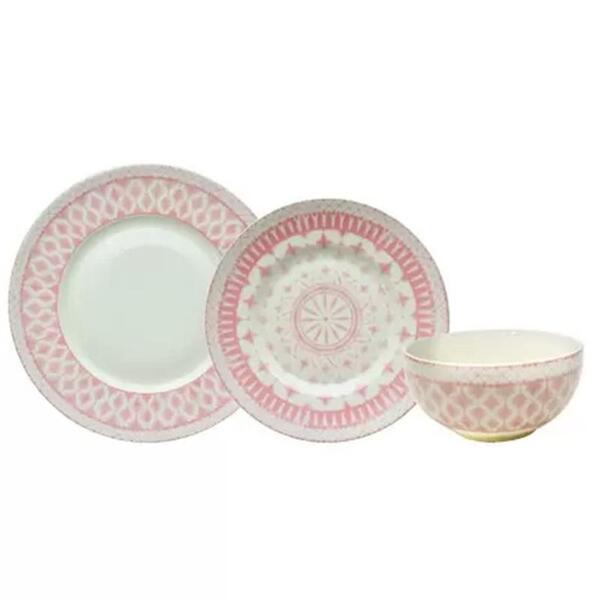 Aparelho De Jantar Tie Mood 18 Pçs Em Porcelana 23255