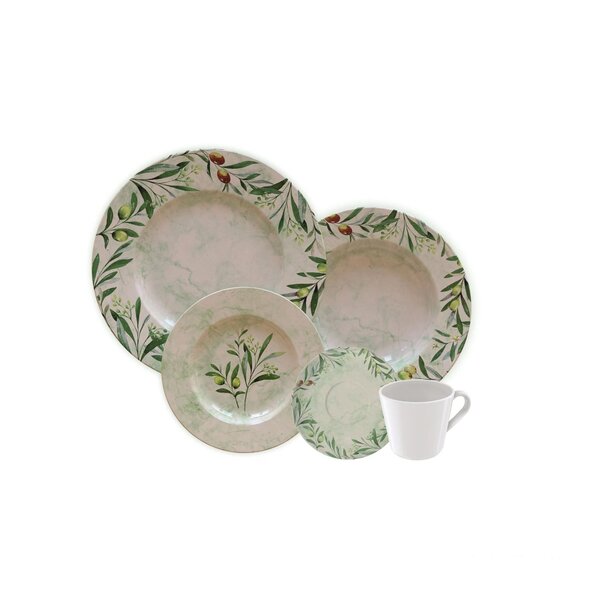Aparelho De Jantar Tramontina Oliva Em Porcelana Decorada 20