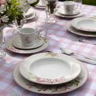 Aparelho De Jantar Tramontina Poème 20 Peças Em Porcelana Dec