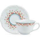 Aparelho De Jantar Valentina 42 Peças - Schmidt - Branco