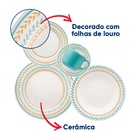 Aparelho Jantar E Chá 20 Peças Cerâmica Donna Louros Biona