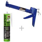 Aplicador De Silicone Fechado E Silicone Acético Veda Pia Inc