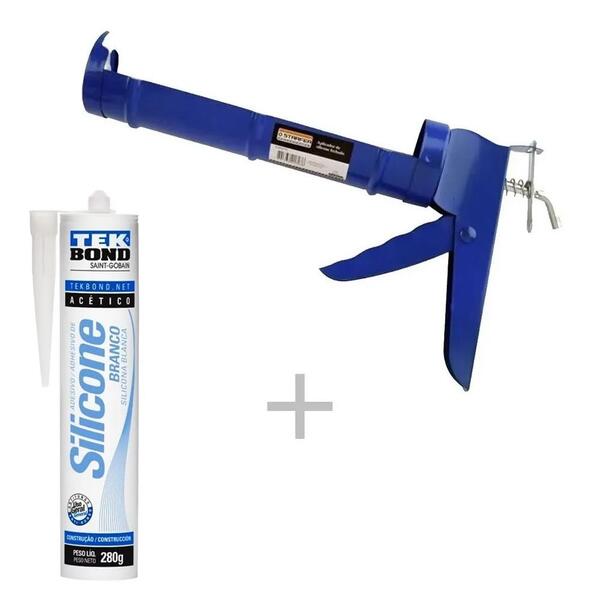 Aplicador De Silicone Fechado E Vedação Pia Louça 280g Branco