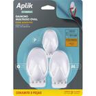 APLIK CJTO GANCHO PLASTICO OVAL PMG