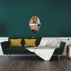 Aplique  Espelho Decorativo Acrílico Veneziano 38x59cm 38208