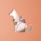 Aplique De Espelho Decorativo Acrílico Cao Gato 35x48cm 38204