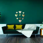 Aplique De Espelho Decorativo Corações 55x65cm 10 Pçs 38136 P