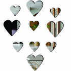 Aplique De Espelho Decorativo Corações 55x65cm 10 Pçs 38136 P