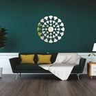 Aplique De Espelho Decorativo Mandala 65x65cm 41 Pçs 38132 Pr